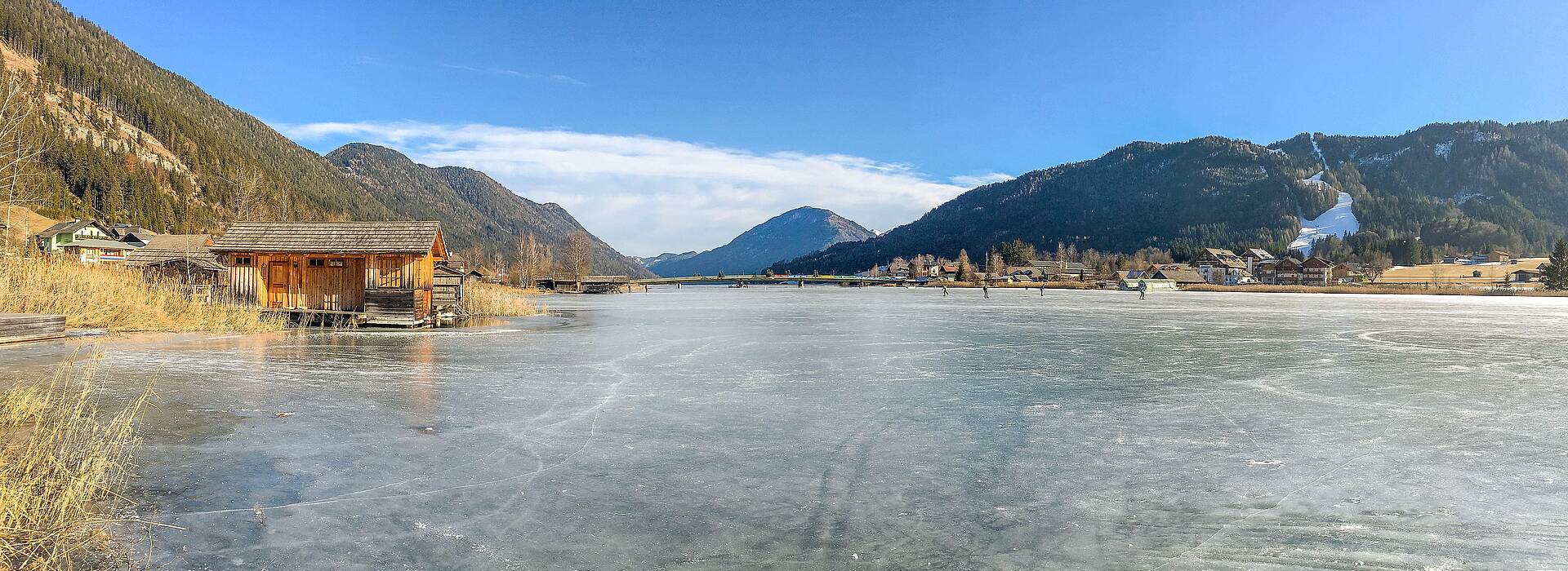 Eislaufen am Weissensee