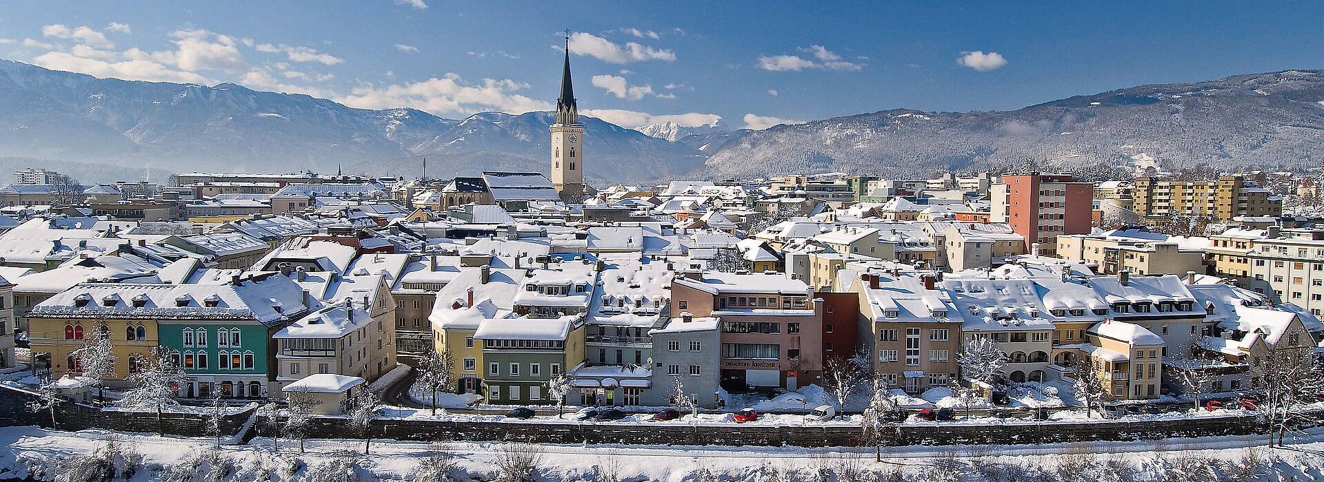 Villach im Schnee