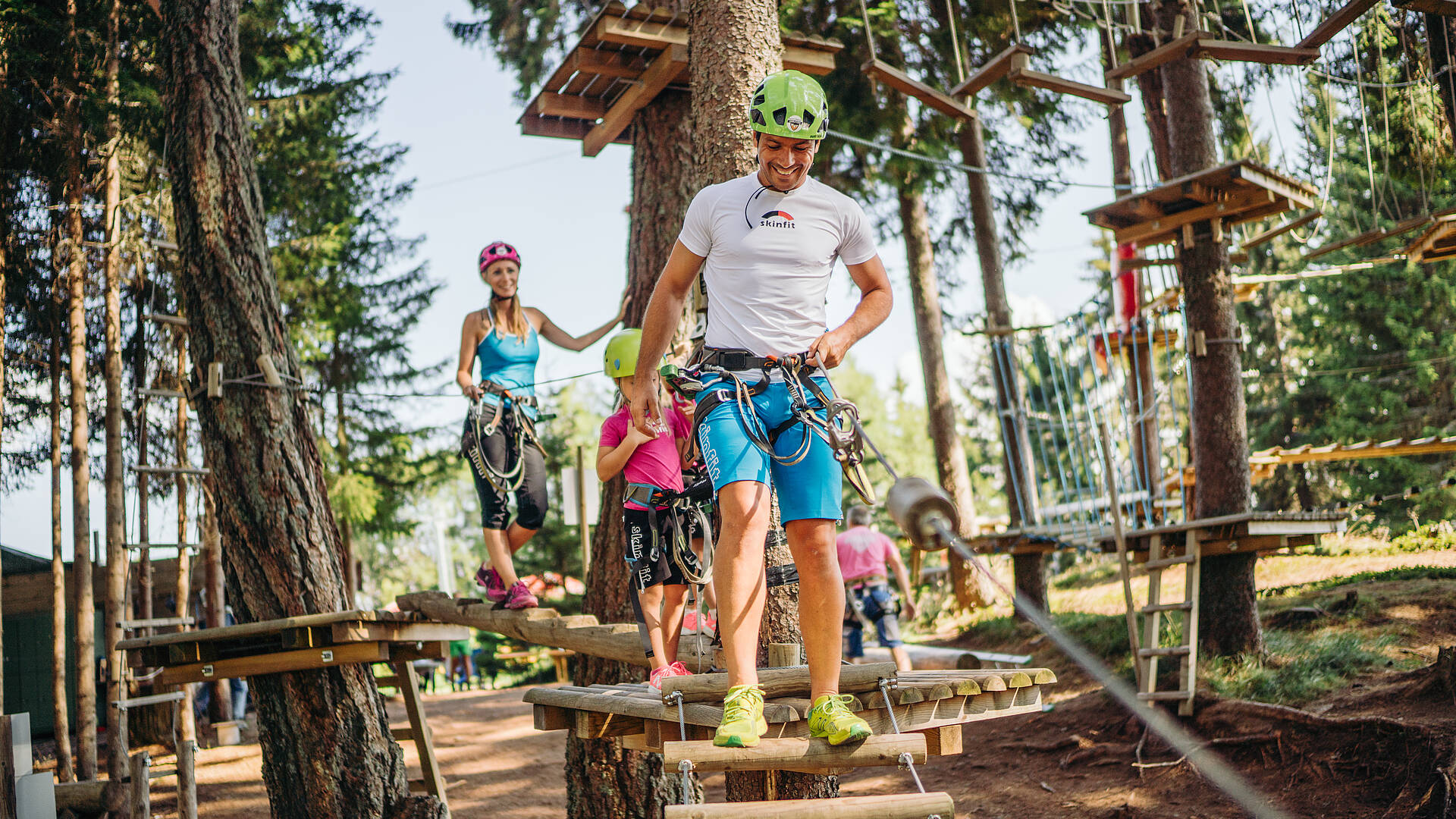 Gerlitze Familie im Klettergarten