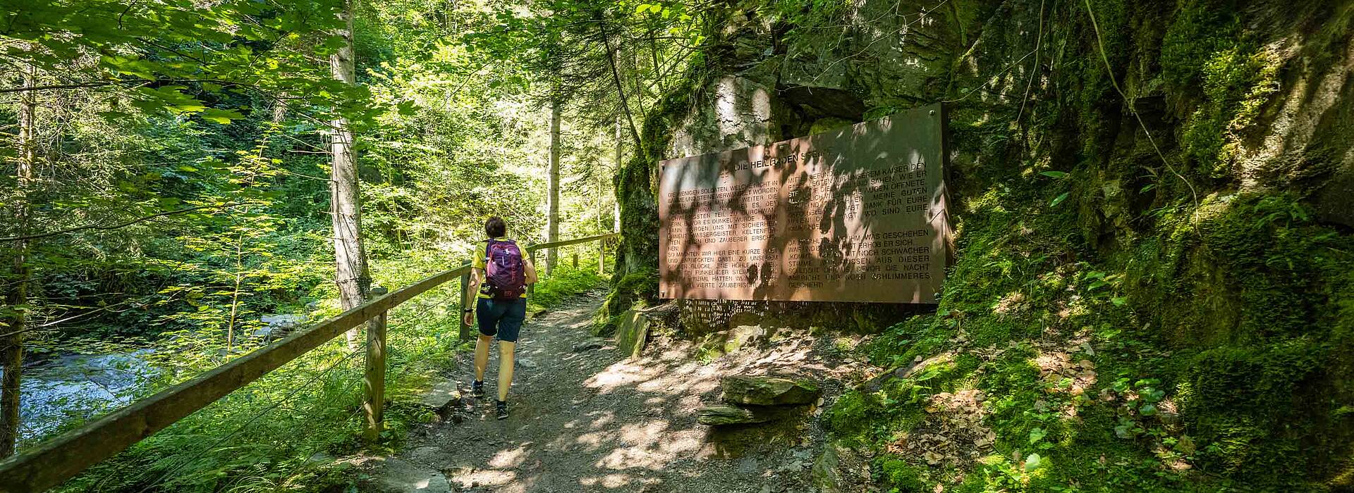 Schluchten wandern in der Nähe von Flattach 