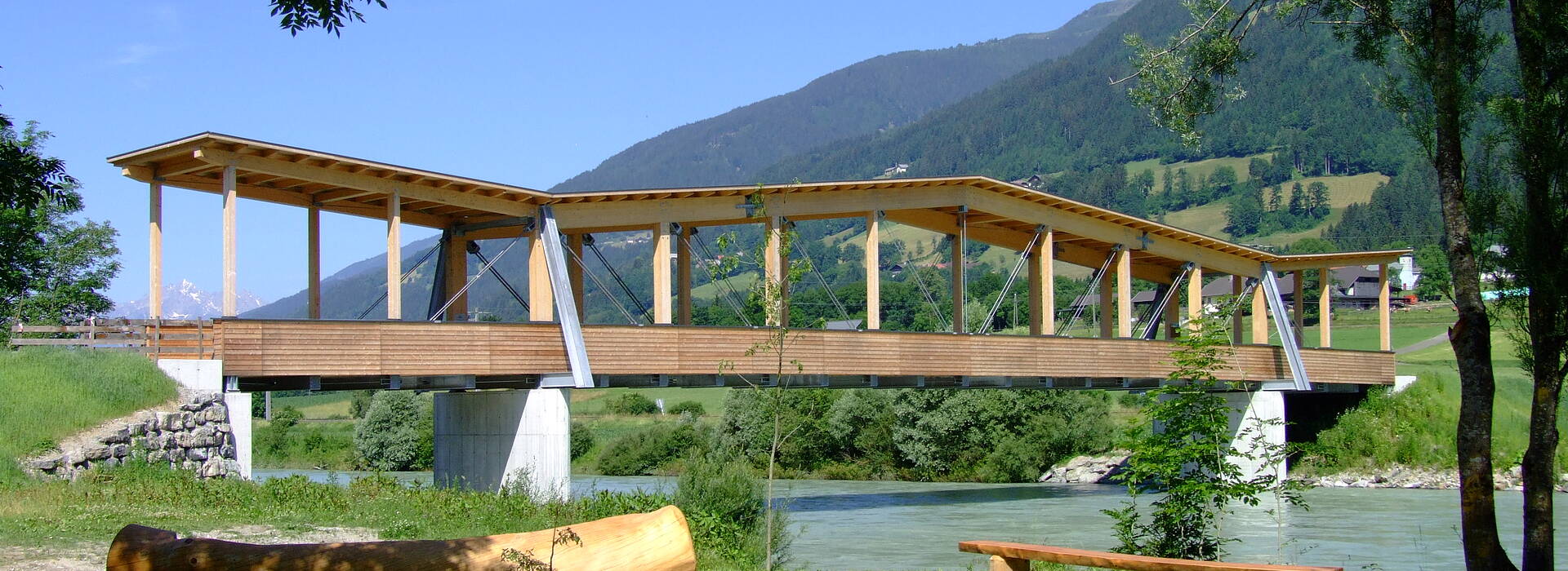 Bruecke Radlach in Steinfeld im Drautal